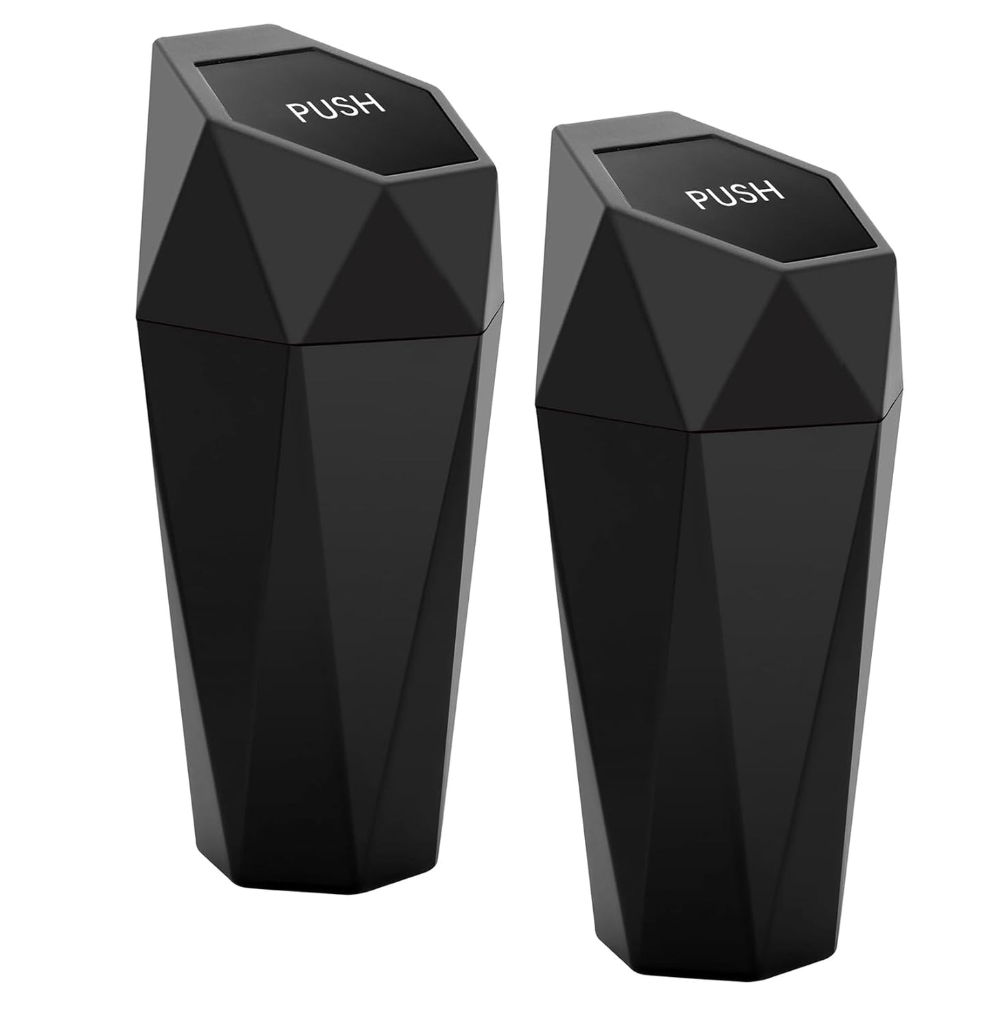 Leakproof Mini Car Trash Cans by Ginsco - 2 Pack