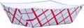 Southern Champion Tray Red Check Food Tray 3 lb Capacity - Case of 500