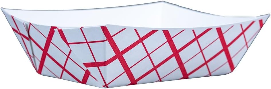 Southern Champion Tray Red Check Food Tray for Events and More