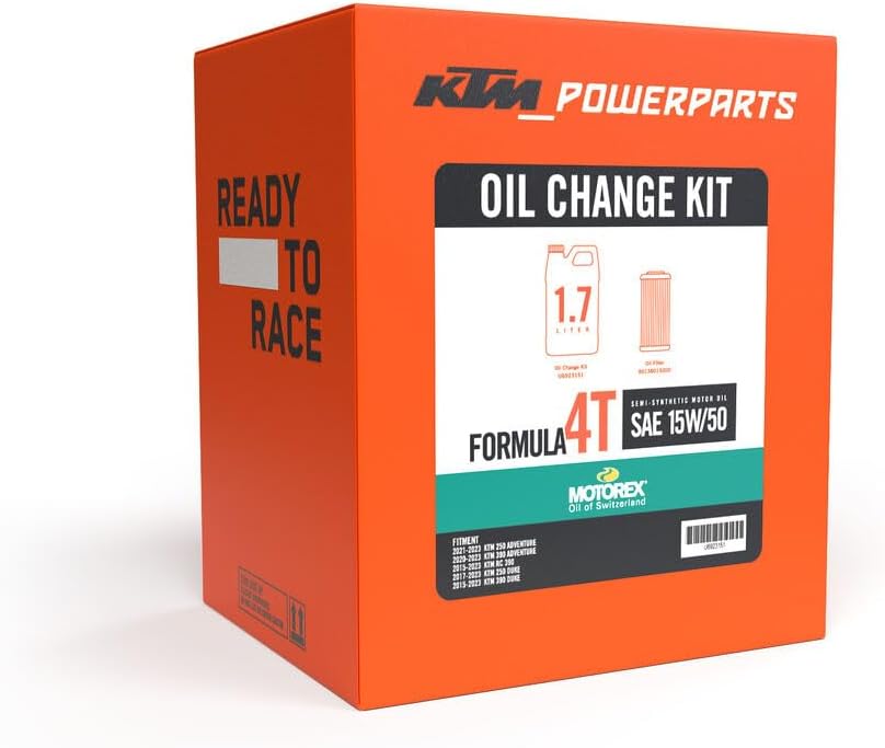 KTM Oil Change Kit 15W/50 for 390 Adventure and More