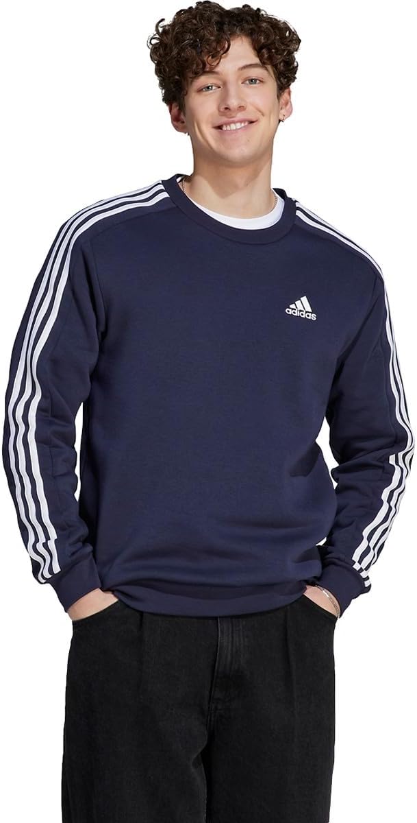 adidas Essentials Fleece 3-stripes Sweatshirt for Men Comfort