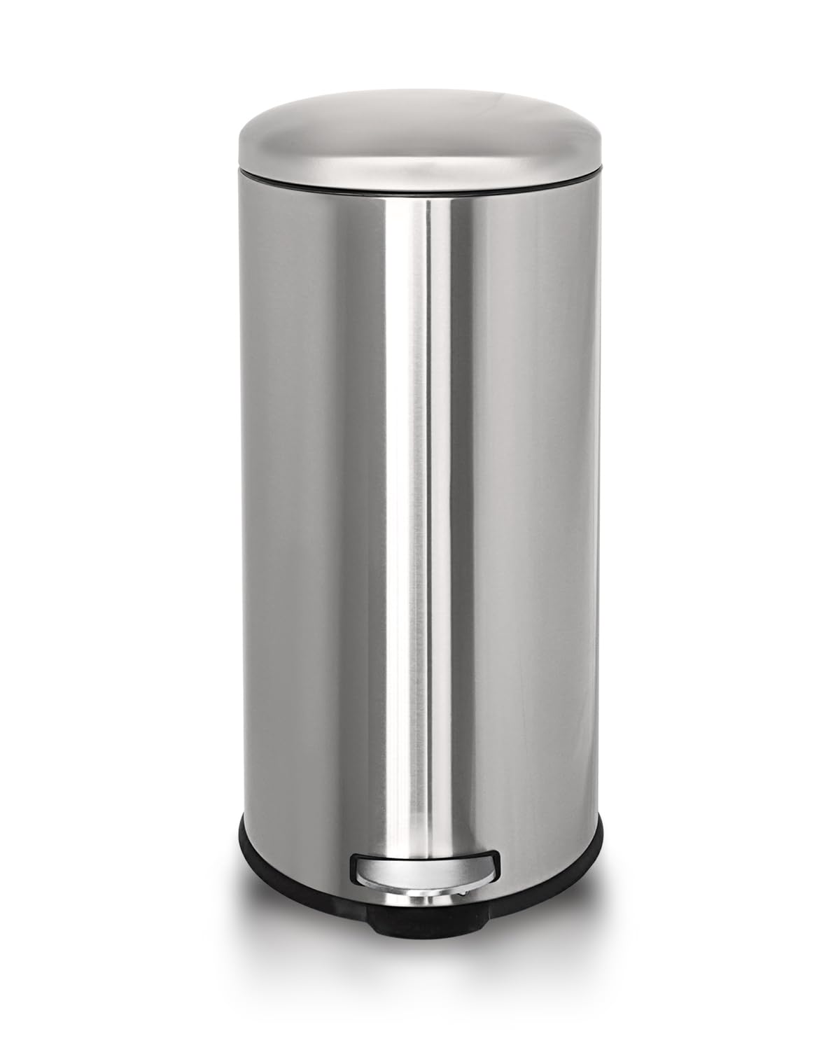 8 Gallon Stainless Steel Trash Can with Soft Close Lid and Pedal