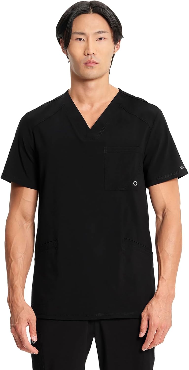 Cherokee Infinity V-Neck Men's Scrub Top for Comfort & Style