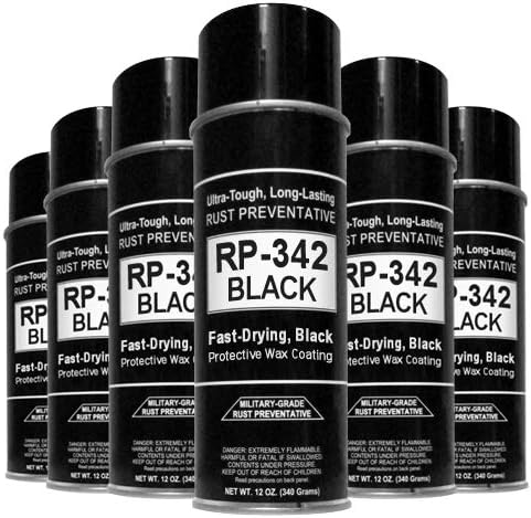 Cosmoline RP-342 Black Rust Preventive Spray for Metal Surfaces