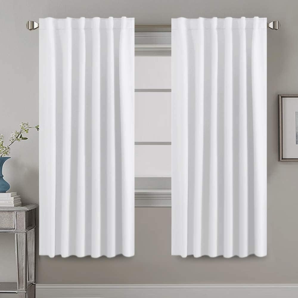 H.VERSAILTEX White Curtains for Room Darkening and Privacy
