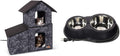 Two-Story Outdoor Multi-Kitty Shelter with Heated Cafe - Cozy