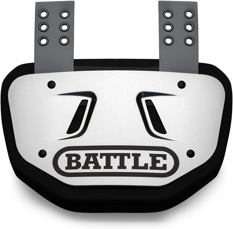 Battle Sports Chrome Football Back Plate for Maximum Protection