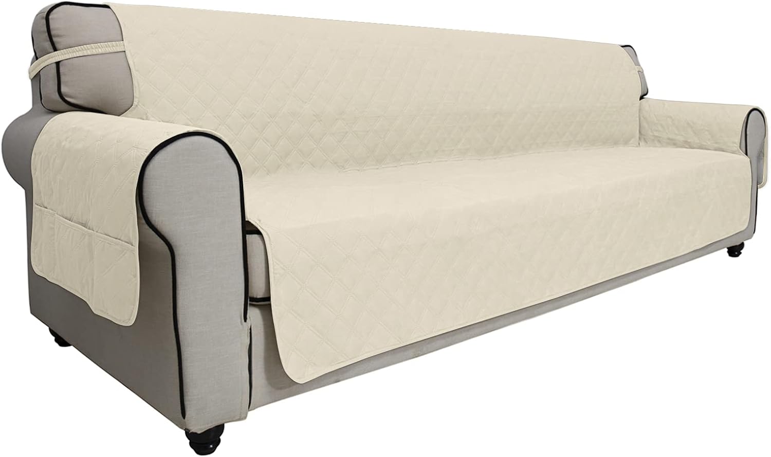 Waterproof Sofa Slipcover for 4 Cushion Couch - Easy-Going