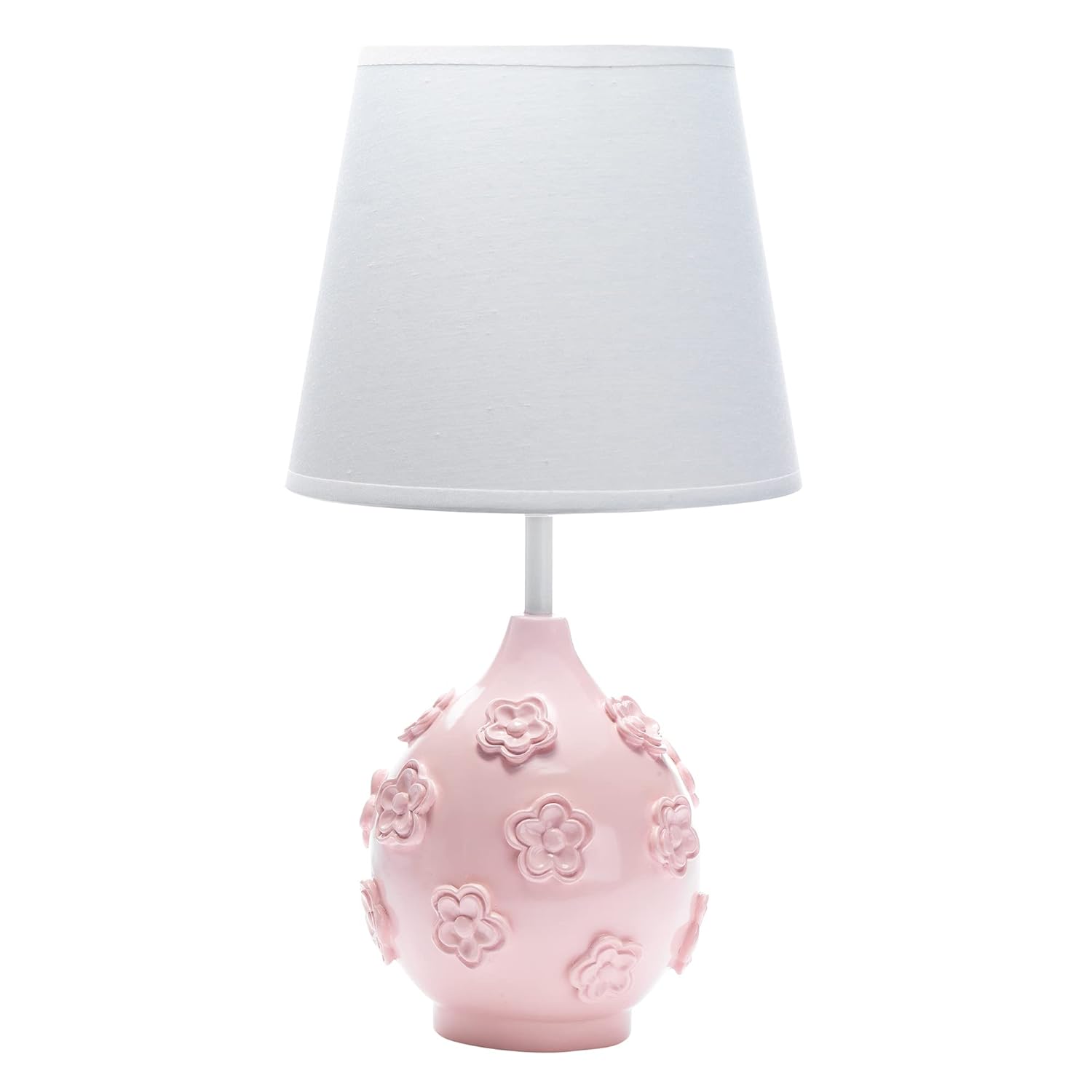 Lambs & Ivy Signature Botanical Baby Pink Floral Nursery Lamp