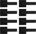 Probrico Matte Black Dummy Door Handles 8 Pack - Non-Turning Levers