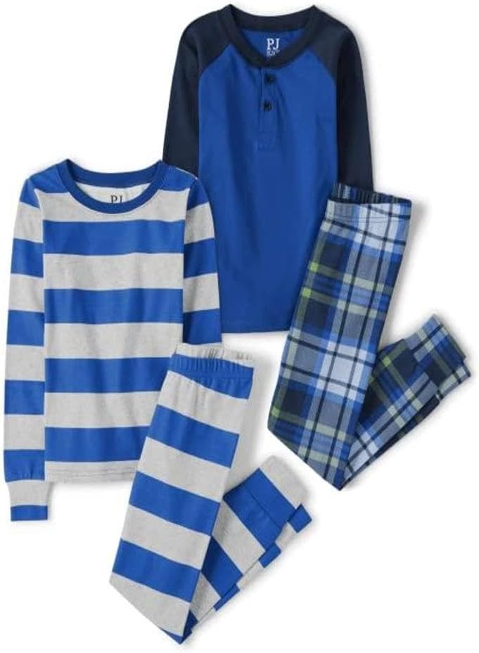 Boys' 100% Cotton Long Sleeve Top and Pants Pajama Set Review