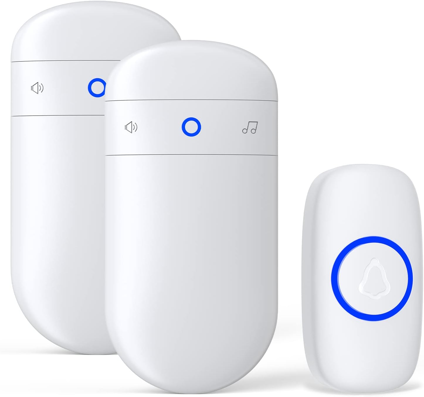 SECRUI Wireless Doorbell: 1000ft Range, 2 Receivers, 52 Chimes