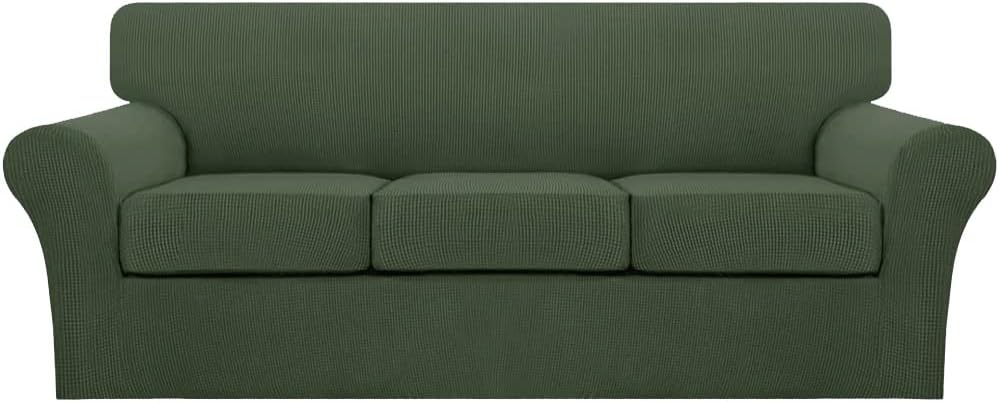 Turquoize 4 Piece Sofa Covers for 3 Cushion Couch Slipcover