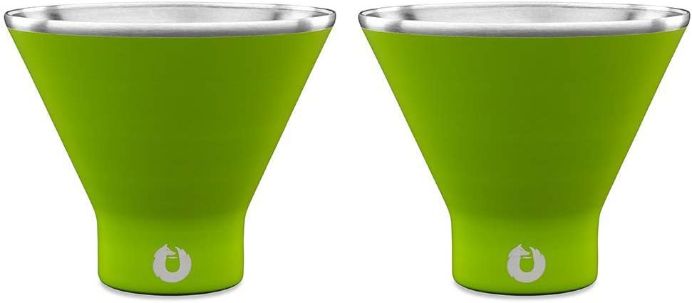 SNOWFOX Premium Vacuum Insulated Stainless Steel Martini Glasses