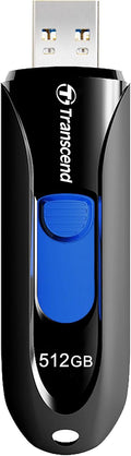 Transcend 512GB USB Flash Drive - Fast Retractable Storage