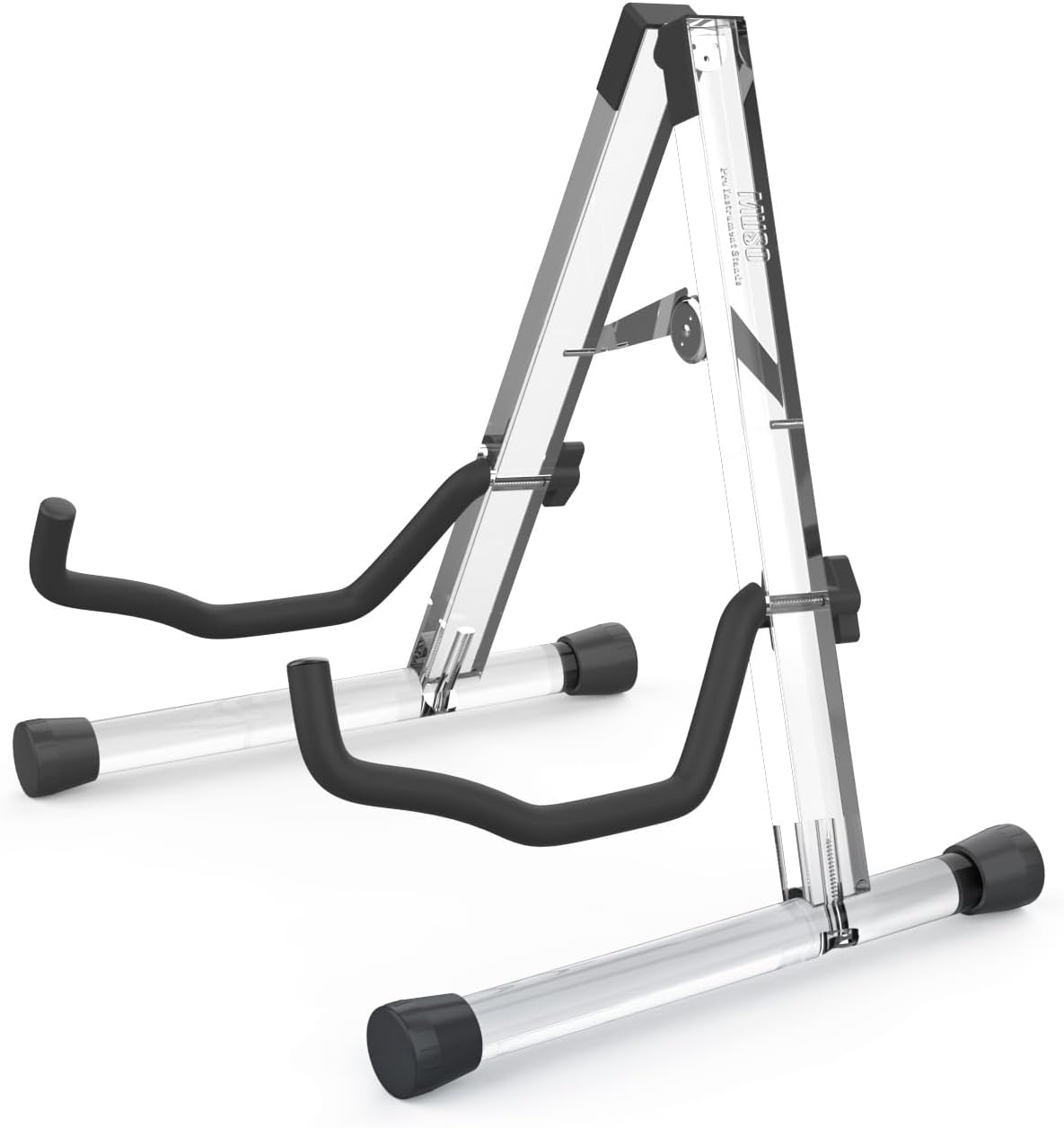 MUSO Crystal Guitar Stand - Secure Foldable Design