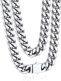 Contemporary Men's Chain Necklace in Stainless Steel by Bandmax