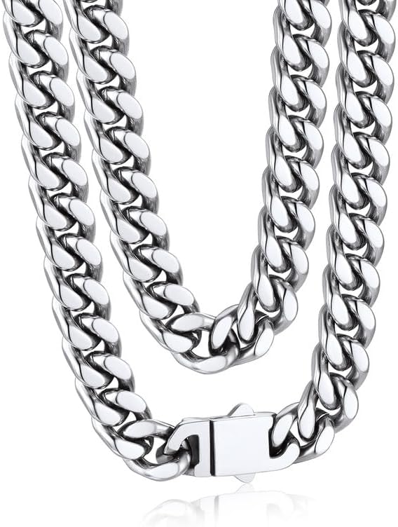 Bandmax Mens Stainless Steel Chain Necklaces for Stylish Look