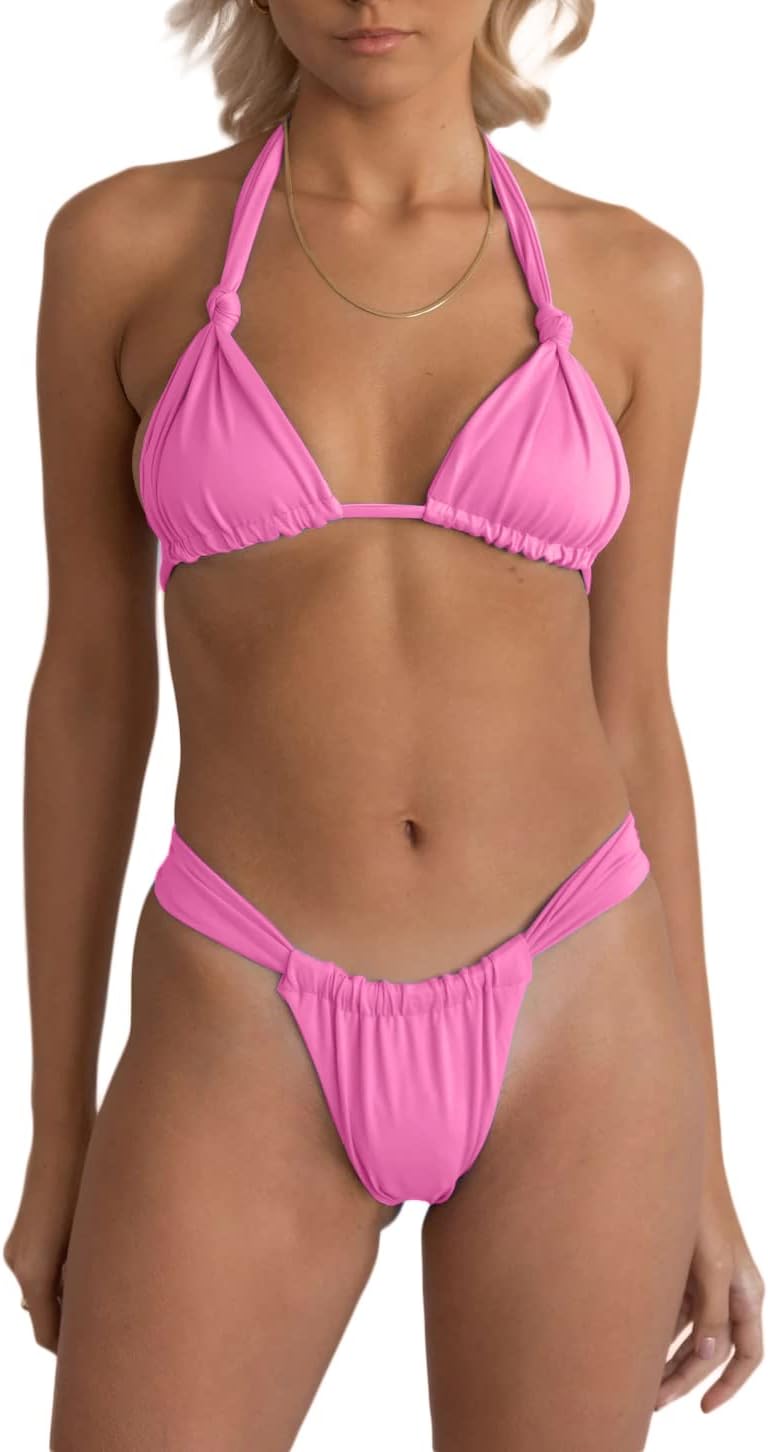 Brazilian Bikini Set: Sexy High Cut 2PCS Thong Swimwear
