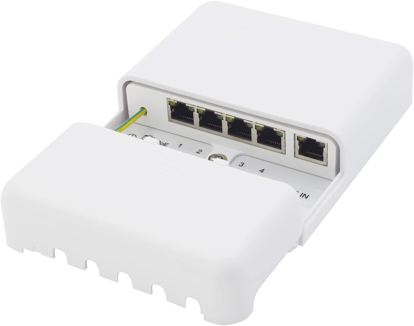 Gigabit 4-Port PoE Switch Extender for Outdoor Use IP65 Waterproof