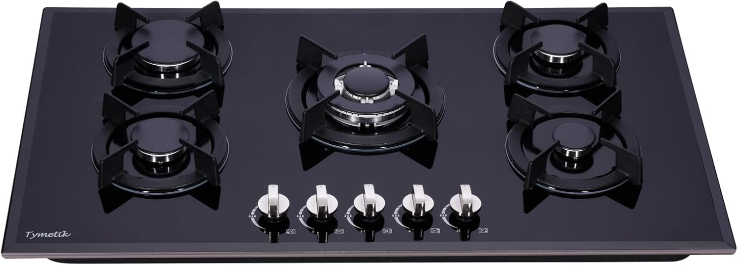 36 Inch Gas Cooktop with 5 High Efficiency Burners for Cooking