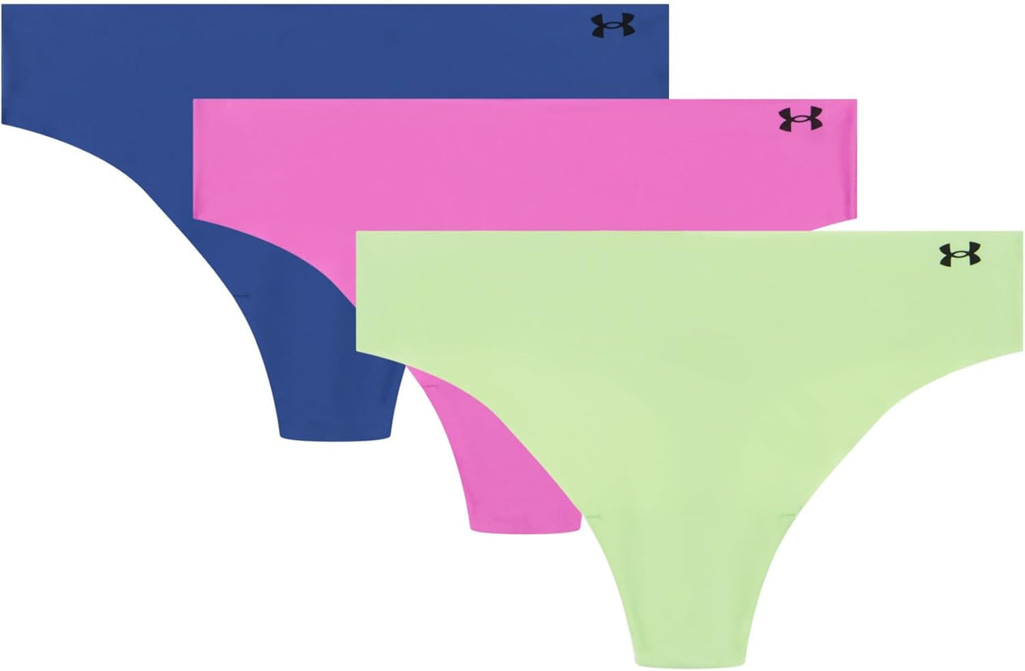 Under Armour Women's 3-pack Pure Stretch No Show Thong Underwear