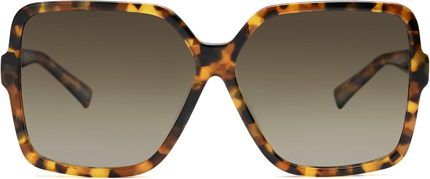 Oversized Square Sunglasses for Women and Men with UV Protection