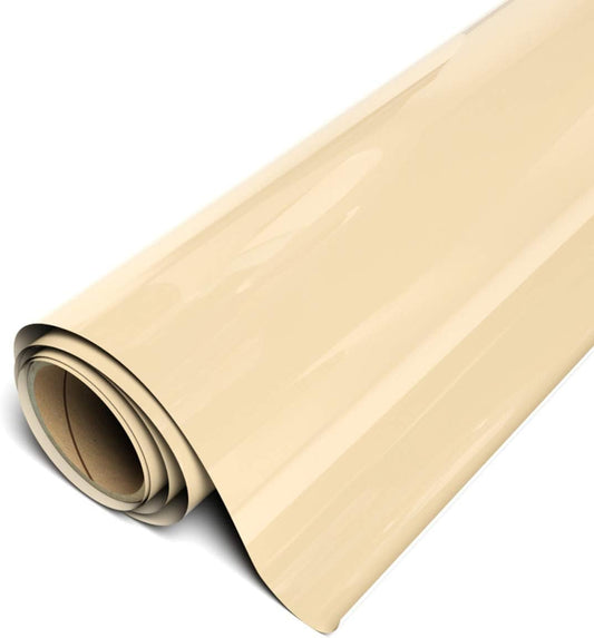 Siser EasyWeed Cream HTV Roll 11.8x15ft - Compatible with Siser, Cricut, Silhouette