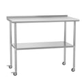 Stainless Steel Prep & Work Table with Adjustable Shelf - Heavy Duty