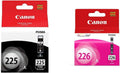 Canon Printer Ink Bundle - PGI-225 Black & CLI-226 Magenta