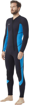 Hevto Wetsuits Men 3/2mm Neoprene Front Zip Shorty - Cold Water Warmth