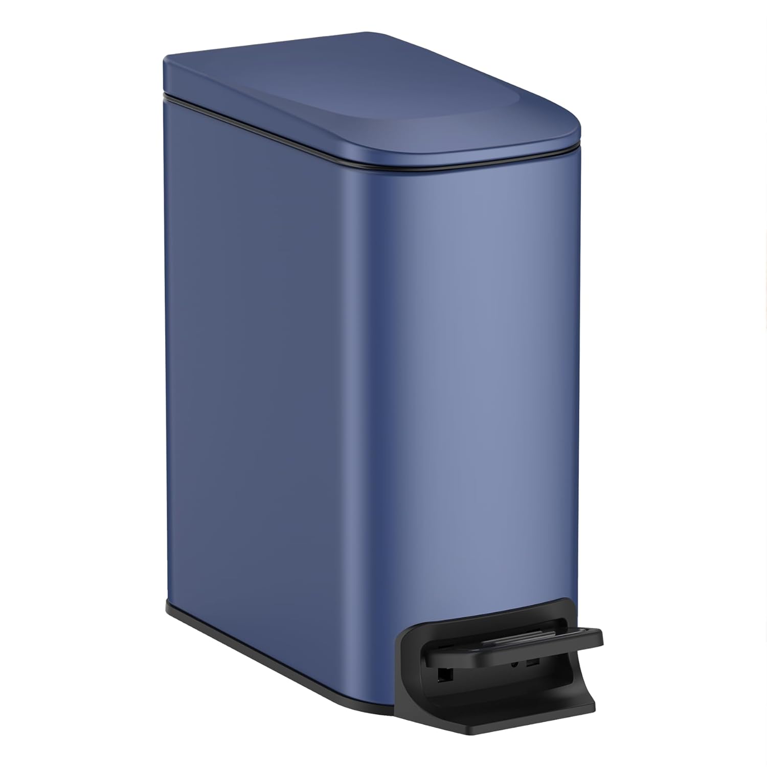 TIPGO Slim Bathroom Trash Can with Lid Soft Close for Small Spaces