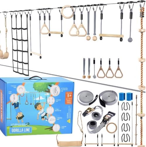Hyponix Ninja Obstacle Course for Kids - Ultimate Backyard Fun