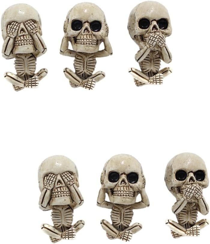 VICASKY 6 Pcs Skull Air Freshener Clips Set