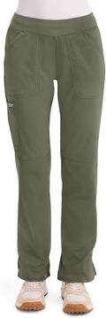 Cherokee Women Scrub Pant Straight Leg Pull-on - Comfortable Fit Knit