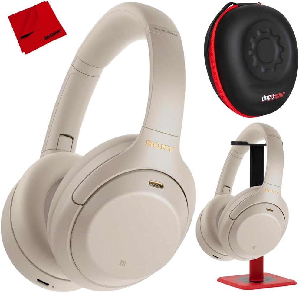 Sony WH1000XM4 Premium Noise Cancelling Headphones Bundle