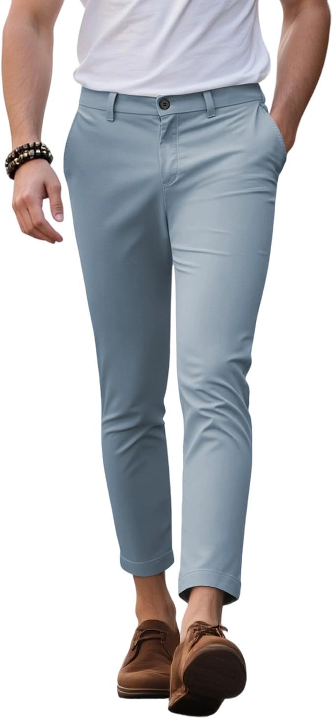 GINGTTO Mens Dress Pants Slim Fit Chino Pants for Men Stretch