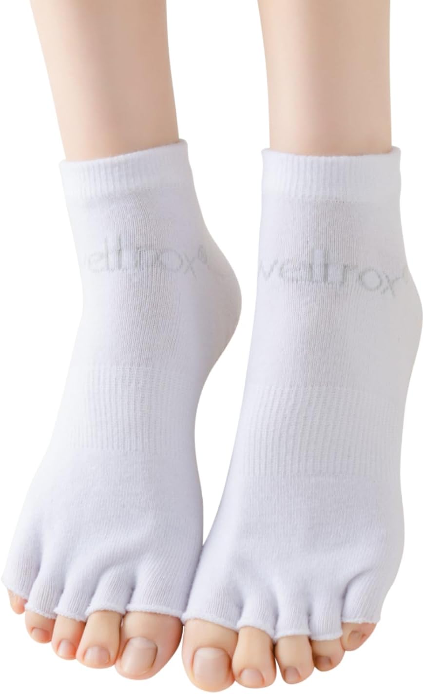 Non-Slip Toeless Yoga Socks - Grip for Women