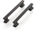 Cabinet Pulls 10 Pack 5 in Hole Center Oil Rubbed Bronze - Solid Heavy