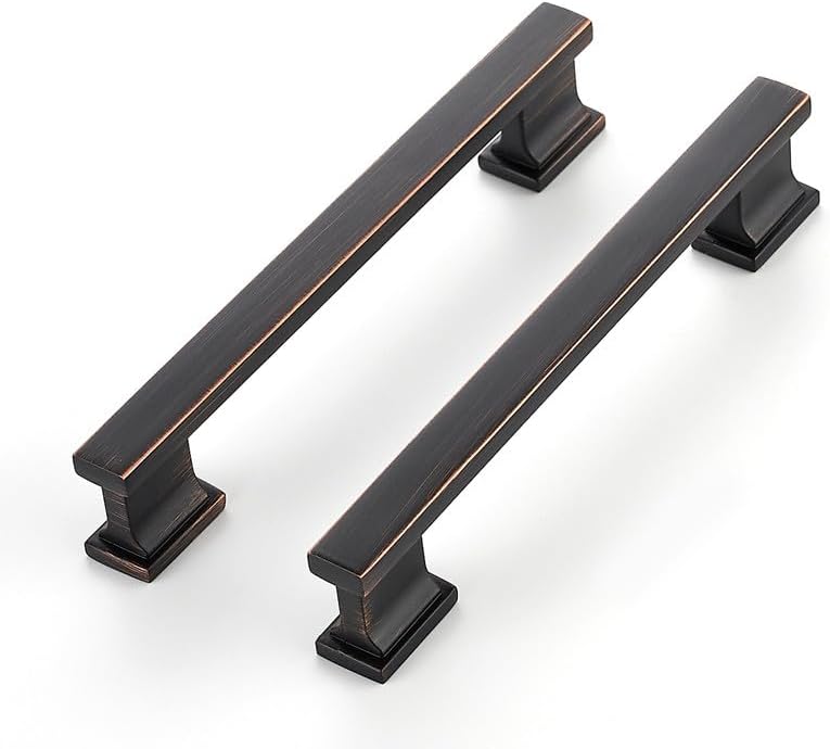 Ravinte Hardware 10 Pack Cabinet Pulls - Oil Rubbed Bronze Handles