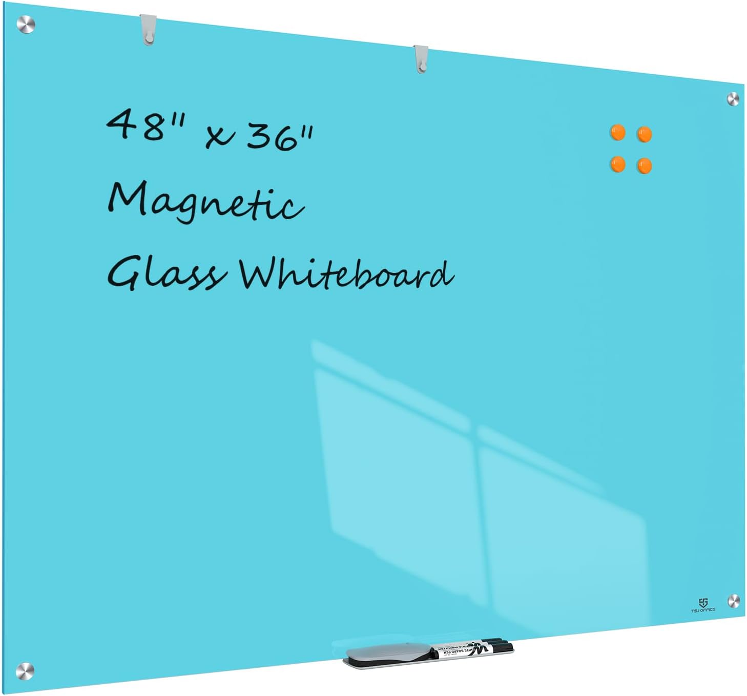Premium Glass Dry-Erase Board for Office, Home & School Use