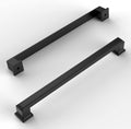 Matte Black Cabinet Pulls 7-1/2 in Hole Center - Durable Kitchen