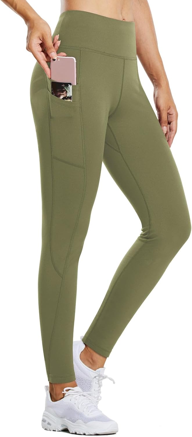 Fleece Lined Leggings for Women - Warm Water Resistant Tights