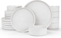 Famiware Nebula Plates and Bowls Set, 18 Pieces - Speckled Stoneware