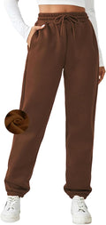 PINSPARK Women's Fleece Lined Sweatpants Winter Joggers (Style H419)