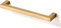 TUNNY 10 Pack Square Solid Cabinet Handles 5in CC - Brushed Champagne