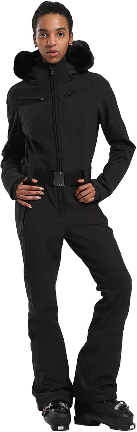 GSOU SNOW Women's One-Piece Snowsuit - Waterproof & Insulated