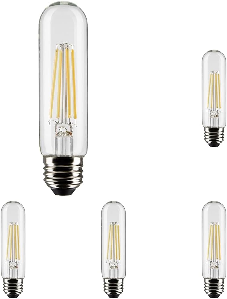 Satco S21350 8T10 LED Clear Finish Warm White Light Bulbs