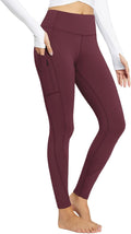 baleaf Women's Fleece Lined Thermal Leggings with Pockets - High Waist