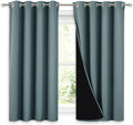 Blackout Curtains 54 in Long 2 Panels - Complete Light Block